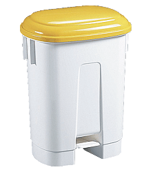 Abfallbehälter Kunststoff Sirius 60 l. - gelber Deckel