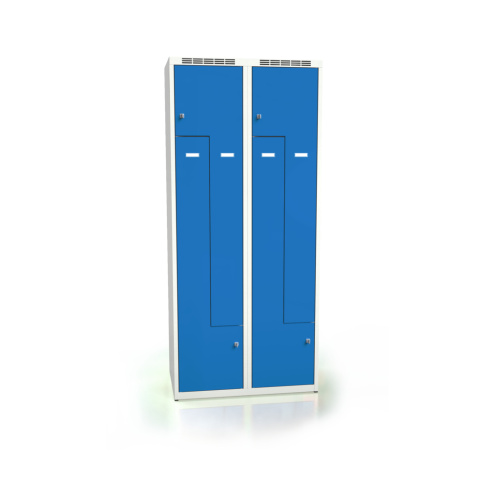 Kleiderschrank Z B 800 - grau/blau